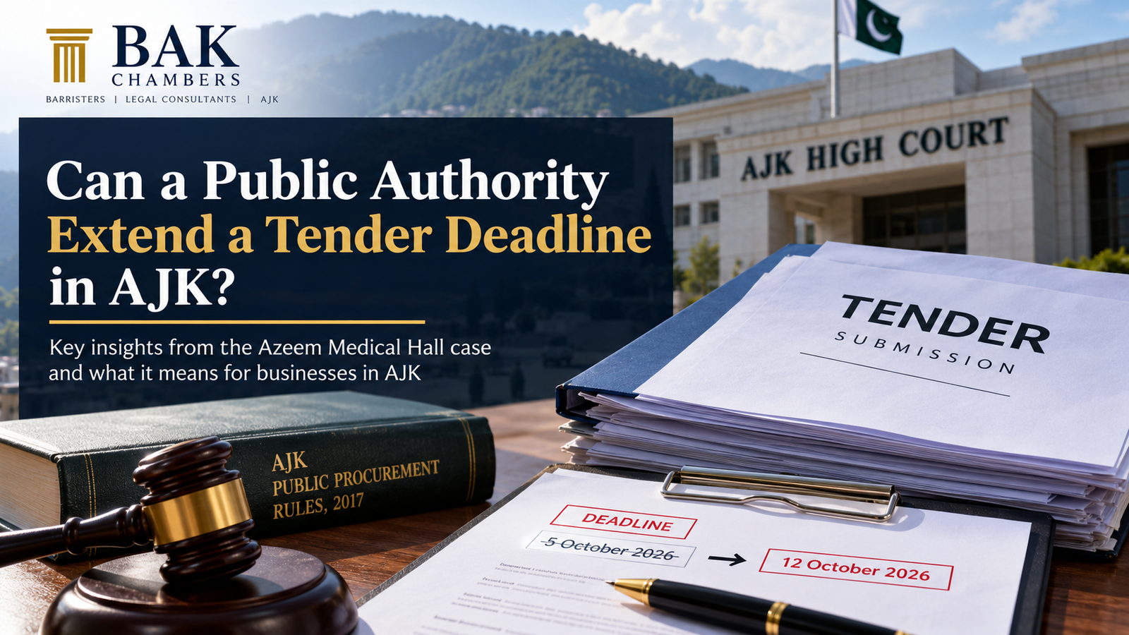 Tender Deadline Guidance BAK Chambers
